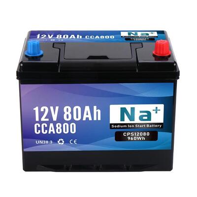 품질 12V 80Ah 나트륨 이온 시동 배터리 800CCA 블루투스 상업용 선박 및 오프 그리드 시스템을 위한 뛰어난 전력 및 내구성 공장