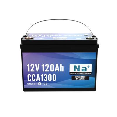 품질 12V 120Ah 나트륨 이온 배터리 1300CCA 블루투스 대용량 리?? 배터리 중량 트럭 해양 및 산업 전력 시스템 공장