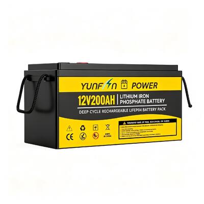 품질 LiFePO4 딥 사이클 배터리 12.8V 200AH 2560Wh 리?? 철화강 배터리 내장 BMS 5000 사이클 납 산을 교체하는 RV 태양 해상 UPS 백업 전력 공장