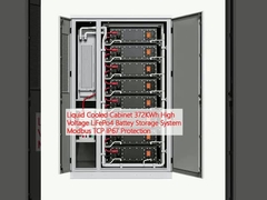 액체 냉각 캐비닛 372KWh 고전압 LiFePo4 Battey 저장 시스템 Modbus TCP IP67 보호